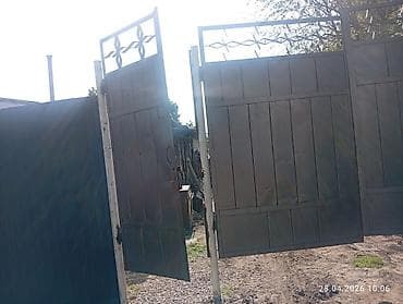 бешик бала: Распашные металлические ворота с калиткой - Конструкция — 1