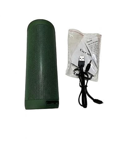 bluetooth speaker: Портативная беспроводная колонка цилиндрической формы (зеленый цвет) — 1