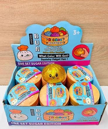 stranger things kinder joy: Squishy Bun Rainbow Mystery – набор сюрпризов-антистресс для детей от — 1