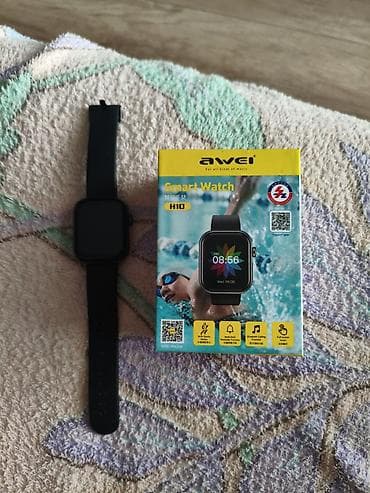 galaxy tan: Awei H10 — умные часы - Цвет: черный, прямоугольный корпус — 5
