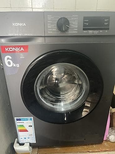 Стиральная машина KONKA, фронтальная загрузка, 6 кг. Основные