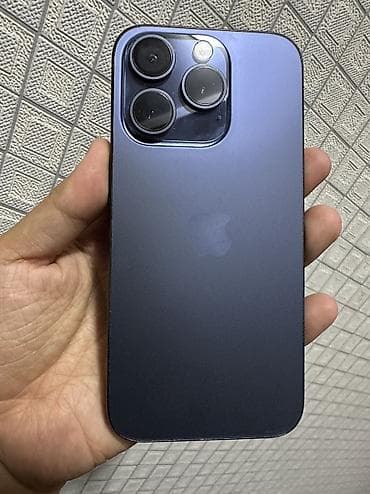 macbook pro 15 2017: IPhone 15 Pro, Б/у, 256 ГБ, Blue Titanium, Защитное стекло, Чехол, 81 % — 1
