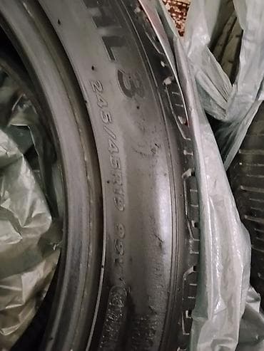 редуктор кпи: Шины 245 / 45 / R 19, Лето, Б/у, Пара, Легковые, Hankook — 2
