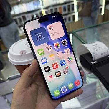 iphone osh: IPhone 17 Pro Max, Б/у, 256 ГБ, Синий, Защитное стекло, Чехол, Кабель, 100 % — 2
