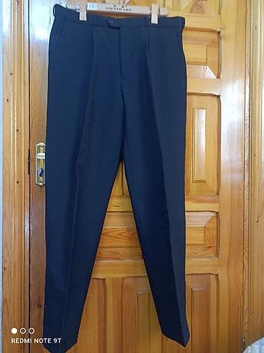 шерстяные брюки: Классические мужские брюки - Два варианта: 1) Темно‑синие/черные со — 1