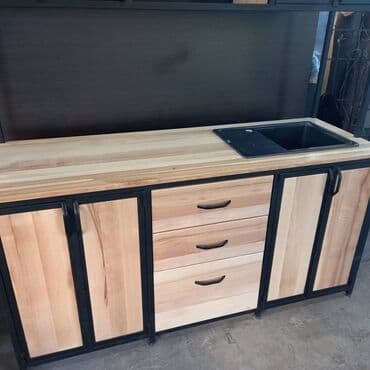 офисные мебели бишкек: ЛОФТ стилиндеки стол стул.диван, кроват, качели жана башка мебелдерине — 8