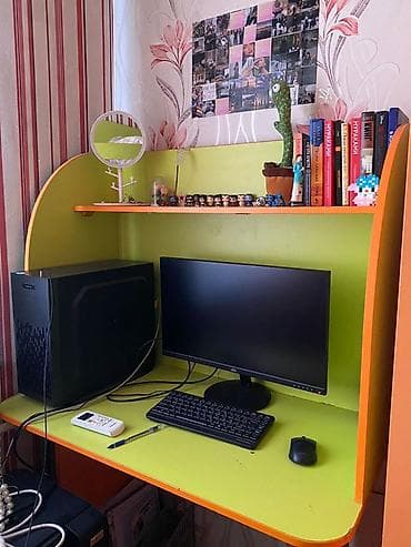 bunk bed: Детская мебельный комплект «оранжево‑лаймовый» Самовывоз. Восток-5 — 2