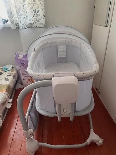 стенка белая: Детская люлька-колыбель с маятниковым механизмом - Тип: напольная — 2