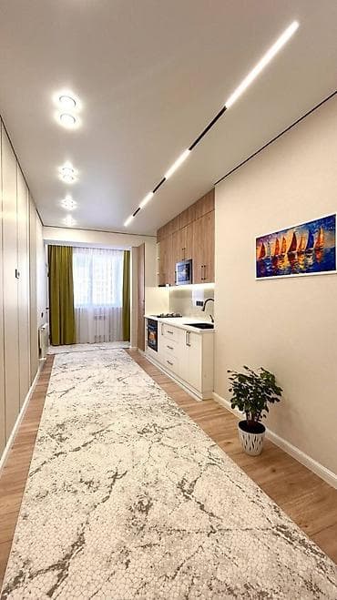 Недвижимость: 1 комната, 51 м², ул. Логвиненко / Боконбаева 8 этаж, Свежий ремонт — 3