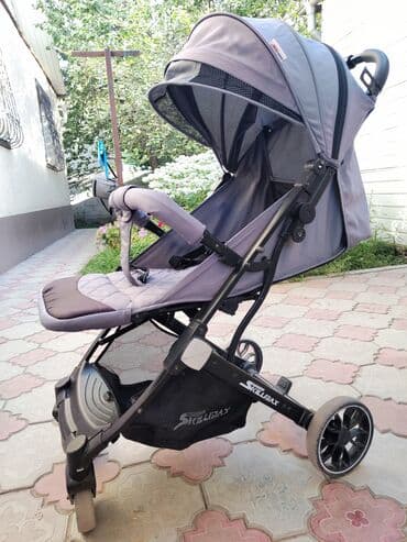skillmax коляска страна производитель: Коляска, цвет - Серебристый, Б/у — 1