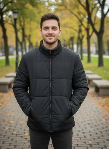 Атайын кийим: Эркектердин курткасы, 4XL, Massimo Dutti, Колдонулган, түсү - Кара, Акылуу жеткирүү — 1