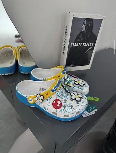 Сабо, 36, 36.5, 37, Crocs, Новый, цвет - Белый, Самовывоз, Платная доставка