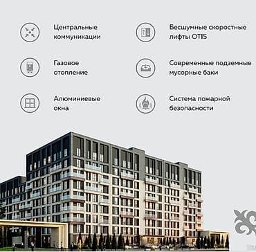 эмаком квартира: 1 комната, 35 м², АУЦА Элитка, 6 этаж, ПСО (под самоотделку) — 4
