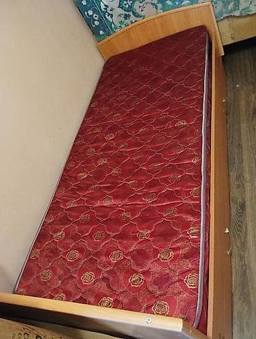 bunk bed: Односпальная кровать, Б/у, С матрасом, длина - 190 см — 4
