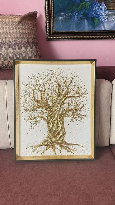 цветущие деревья: Картина «Дерево» в раме - Авторская декоративная картина с рельефной — 4