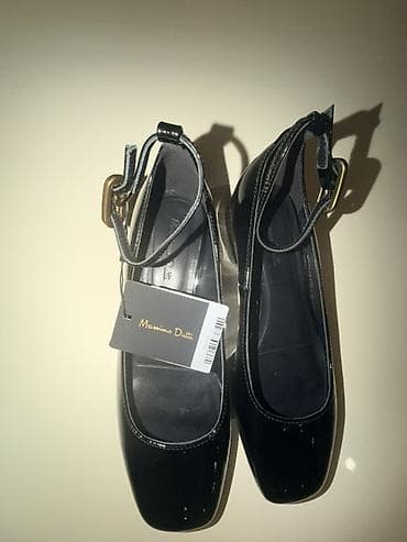 massimo: Туфли Massimo Dutti - Модель: лаковые туфли Mary Jane - Цвет: черный — 2
