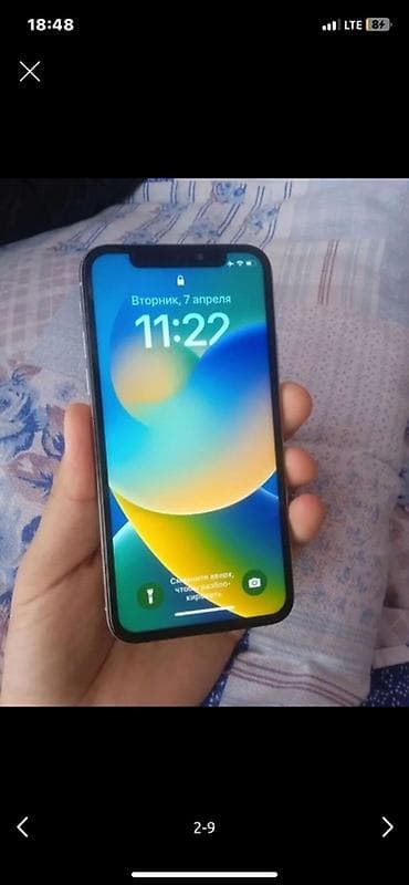13 iphone pro max: IPhone X, Серебристый, Зарядное устройство, Защитное стекло, Чехол, 80 % — 2