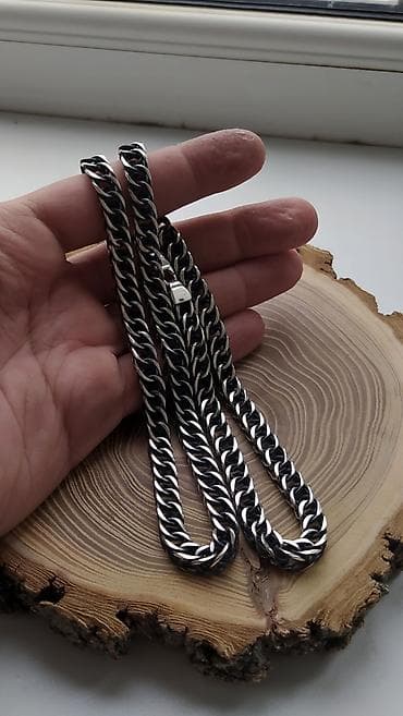 Серебряная цепь Персидское плетение 60 гр 57 см Ручная работа Серебро