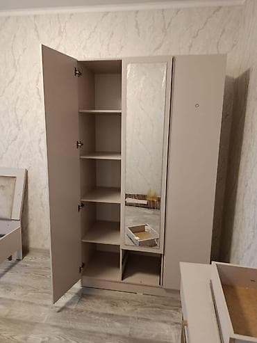 solutions elementary: Спальный гарнитур, Новый, Трюмо, Тумба, Шкаф, Кыргызстан, Бесплатная доставка, цвет - Бежевый — 3