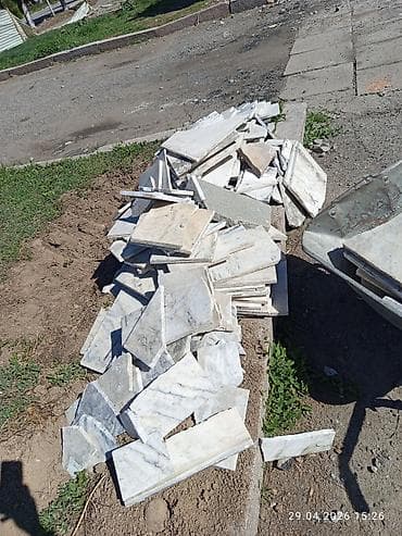 шифер лист: Натуральные Мраморные плитки СССР - Порода: мрамор со светло-серой — 7