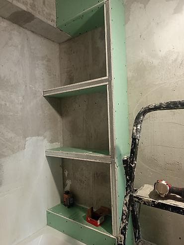 Упаковочные товары: Н niche-полки в ванной из ГКЛ с подсветкой — изготовление на заказ - — 2