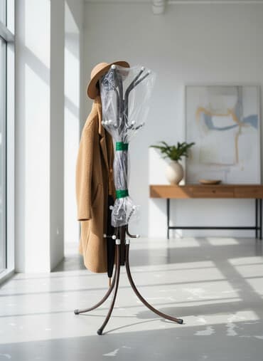 Напольная металлическая вешалка для одежды - Материал: сталь с