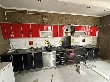 мини кухонный: Кухонный гарнитур, цвет - Красный — 1