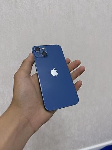 IPhone 13, Б/у, 128 ГБ, Синий, Чехол, 71 %