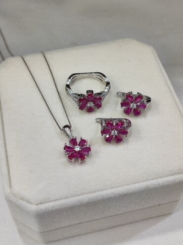 купить свадебное платье недорого: Серебряный Набор+ Цепочка Серебро 925 пробы Размеры имеются Цена — 5