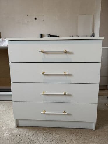 Комод для одежды, Новый, Без зеркала, ЛДСП, цвет - Белый, Серый, Бежевый, Самовывоз, Платная доставка