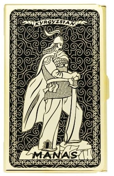 портфель для документов: Продаю абсолютно НОВУЮ визитницу "Манас": высота - 6 см, ширина - 9,5 — 1