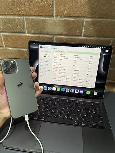 apple wath: IPhone 13 Pro Max, Б/у, 256 ГБ, Графит, Защитное стекло, 83 % — 9