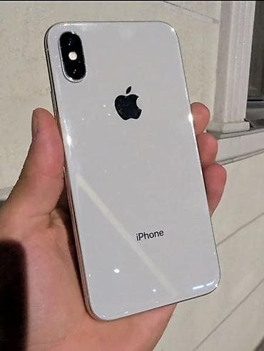 IPhone X, Б/у, Серебристый, 80 % at lalafo.kg IPhone X, Б/у, Серебристый, 80 %