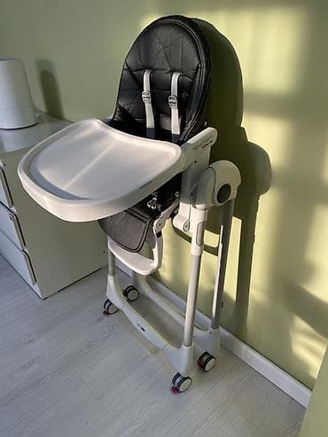 Детская мебель: Стульчик для кормления, Peg perego, Трансформер, цвет - Черный — 5