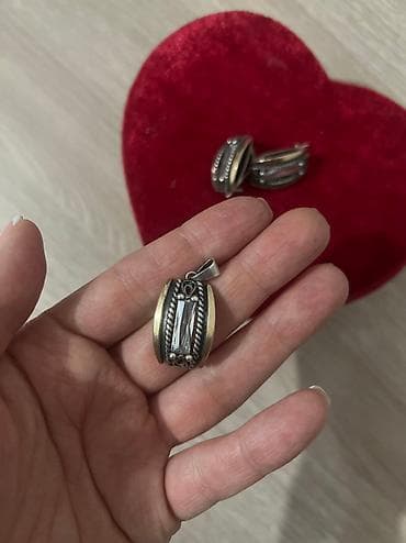 mi bend 7: Очень красивый набор ( сережки+кулон) Серебро Итальянский дизайн 2500 — 5