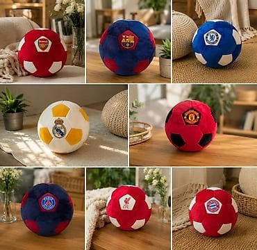 Подушки: Plush ball мяч с эмблемой любимого футбольного клуба Идеальный — 1