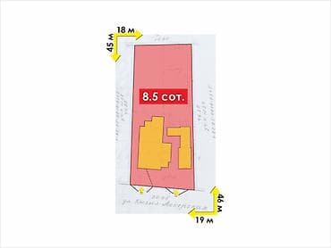продаю дом ала тоо 3: Продам! Участок / Дом 8.5 сот.155.000 $ Район Ж.Жолу / Фучика, по ул — 3