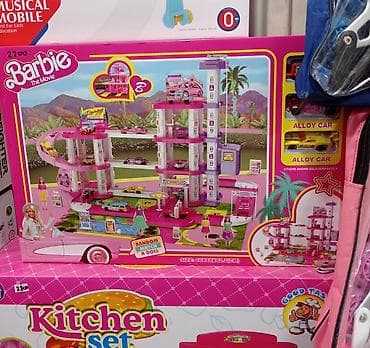 launch pad9: Игровой набор “Barbie The Movie” — многоуровневая парковка с лифтами и — 1