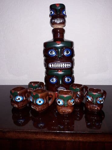 кружка металлическая: Антикварный набор для алкогольных напитков. Необычный и очень — 1