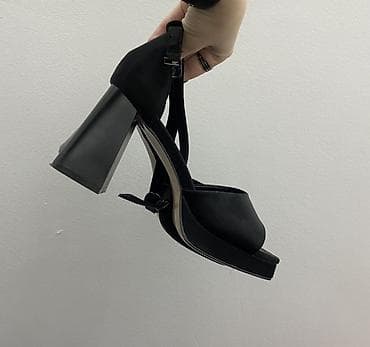 Босоножки, 35.5, 36, Новый, цвет - Черный