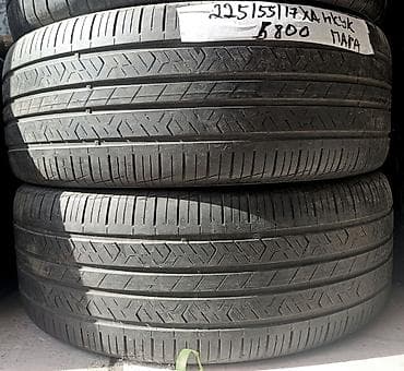 55: Шины 225 / 55 / R 17, Лето, Б/у, Пара, Легковые, Корея, Hankook — 1