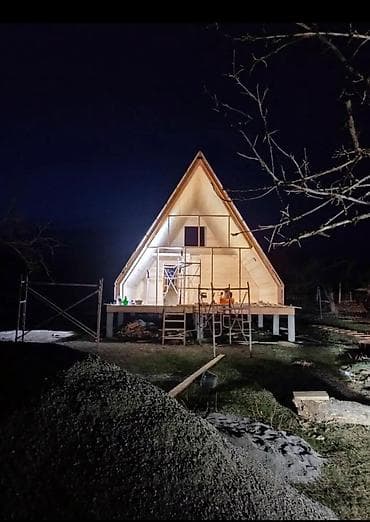 продаю дачу в канте: Строим А-Фрейм по Российским технологиям. Опытная Бригада — 3