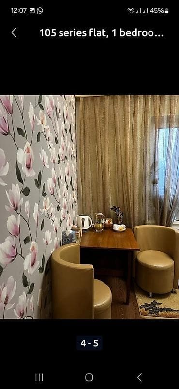 flat rent: 1 комната, Собственник, С мебелью полностью — 4
