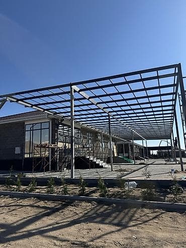 Навес, Другая форма, Металл, Поликарбонат, Установка at lalafo.kg Навес, Другая форма, Металл, Поликарбонат, Установка