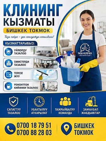 Уборка помещений: Клининг-сервис в Бишкеке и Токмоке Профессиональная уборка с — 1