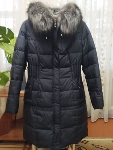 купить женский пуховик большого размера: Пуховик женскийновыйразмер 50-52,воротник чернобурка.Цена 4500 сом — 1