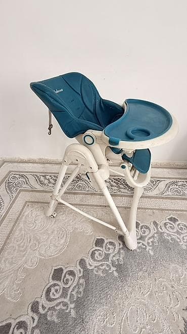 стол с регулировкой по высоте: Стульчик для кормления, Б/у, Другой бренд, Металл, Трансформер, Самовывоз — 4