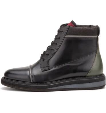 Ботинки: VINTAGE FOUNDRY. Кожаные ботинки на шнуровке гранатового цвета.Garnet — 3