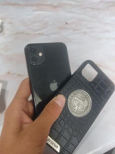 допл: IPhone 11, Б/у, 128 ГБ, Черный, Защитное стекло, Чехол, 77 % — 6
