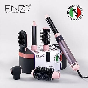 mini printer: Мультистайлер Enzo, Керамическое, Для выпрямления, Для волнообразной укладки, Для завивки — 1